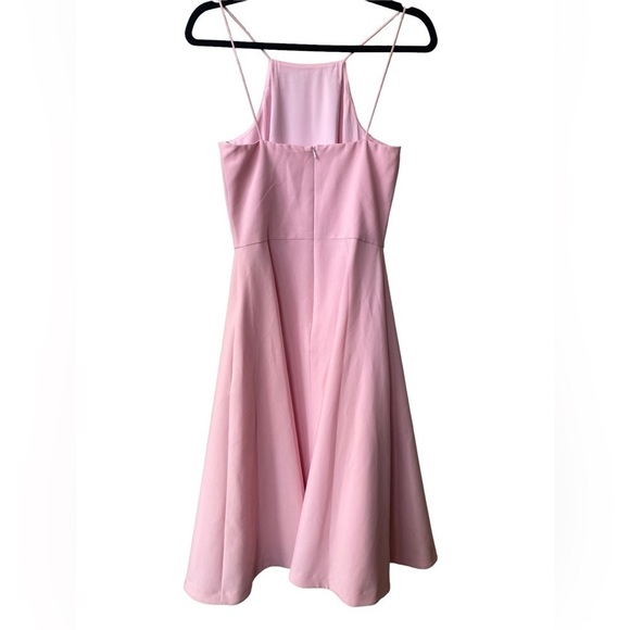 Black Halo Midi Dress Size 2 Pink NWT  Fit and Flare Capsule Wardrobe Classic - Picture 5 of 10
